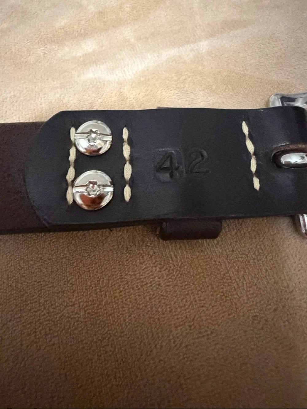 Bill’s Khaki’s Men's Original Bridle Leather Belt - Black Size 40/42 Moto